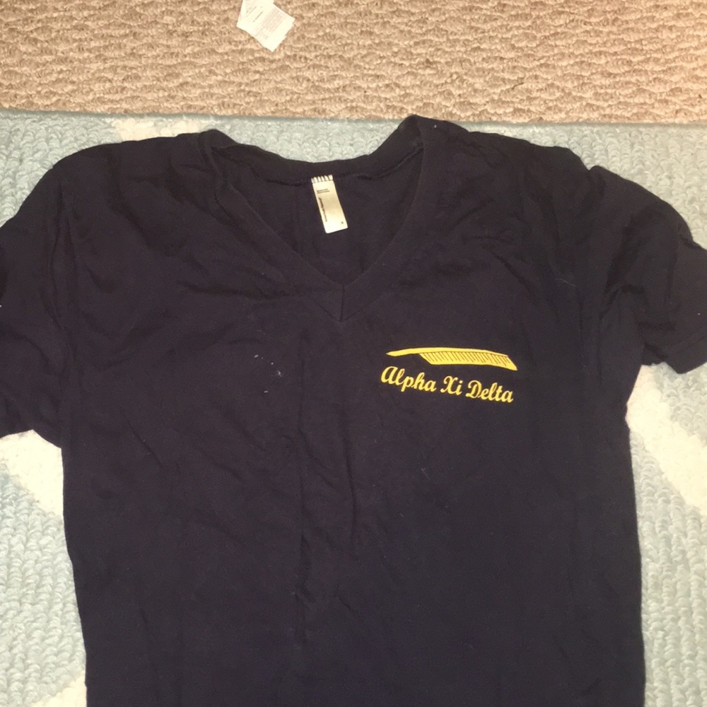 Alpha Xi Delta Crest V Neck
